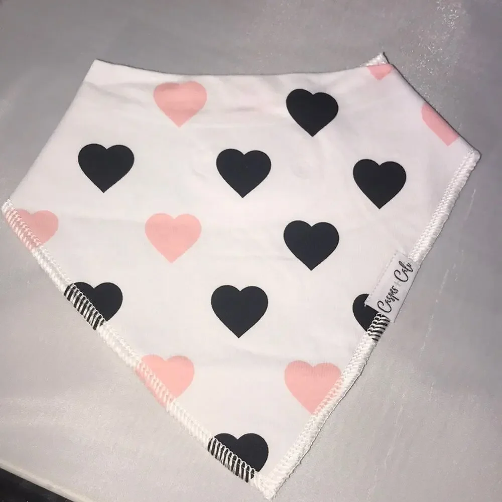 Casper & Cali 4 Organic Baby Girl Bandana Bibs NWT